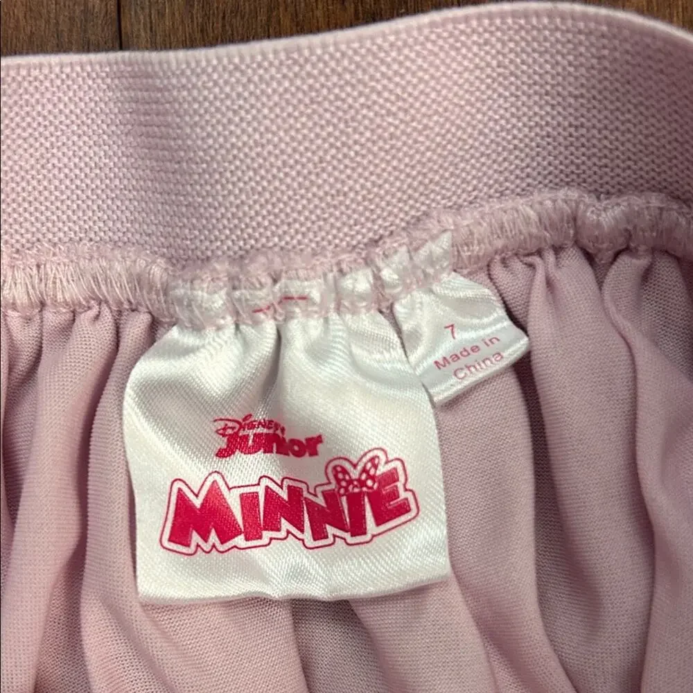 Disney Charming Pink Tulle Minnie Mouse Mini Skirt, Size 7